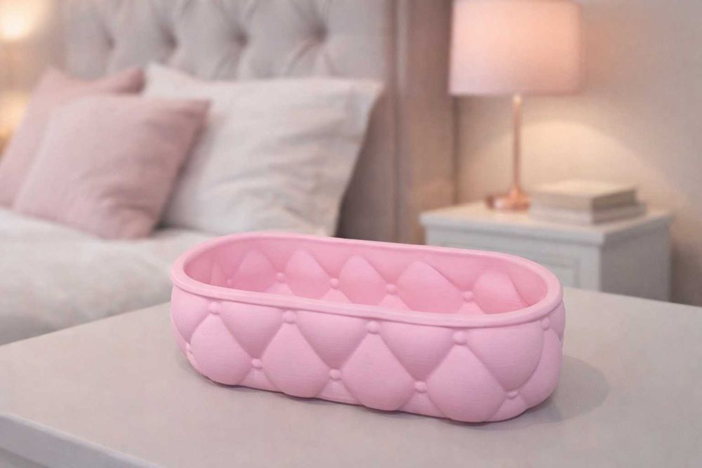 Stylowy pojemnik dekoracyjny organizer na biżuterię, spinki, gumki,