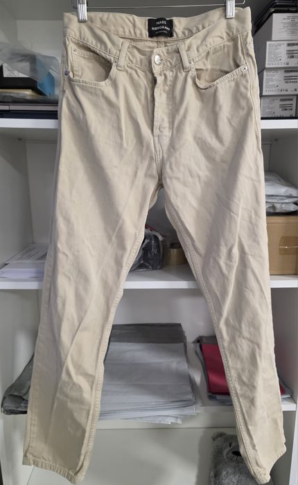 Mads Norgaard beżowe jeansy męske 31 proste