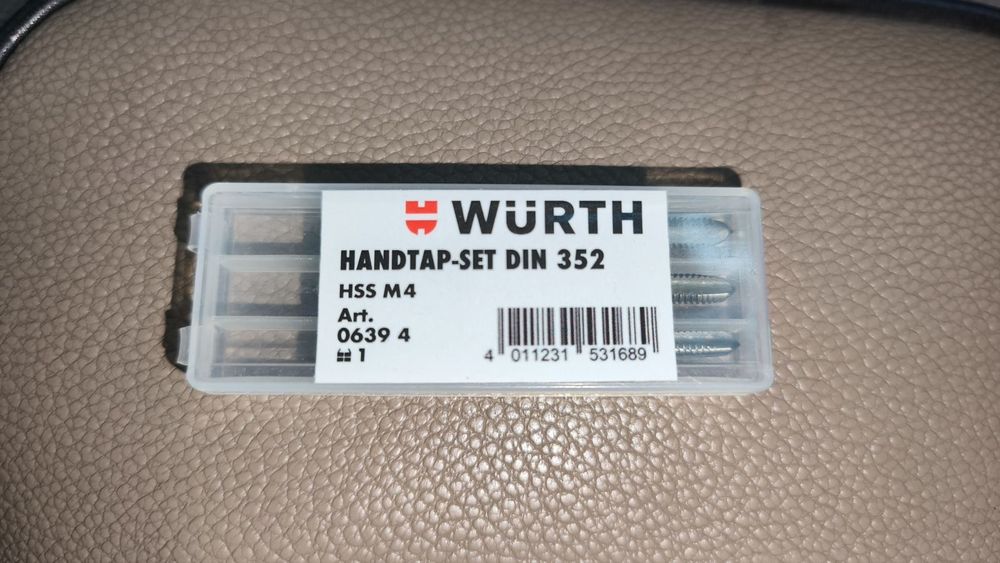 Мечики ,метчики комплект Wurth 3-5 уп,4-5 уп , 5-4 уп шт,6-4 уп, 8 - 4 уп