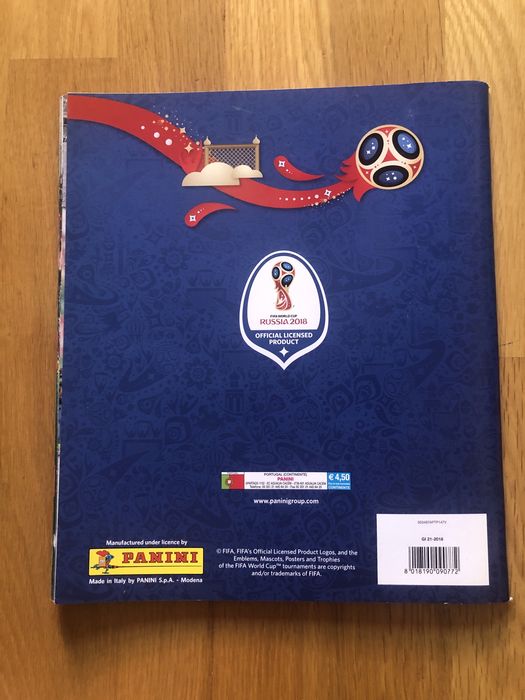 Caderneta mundial 2018 nova