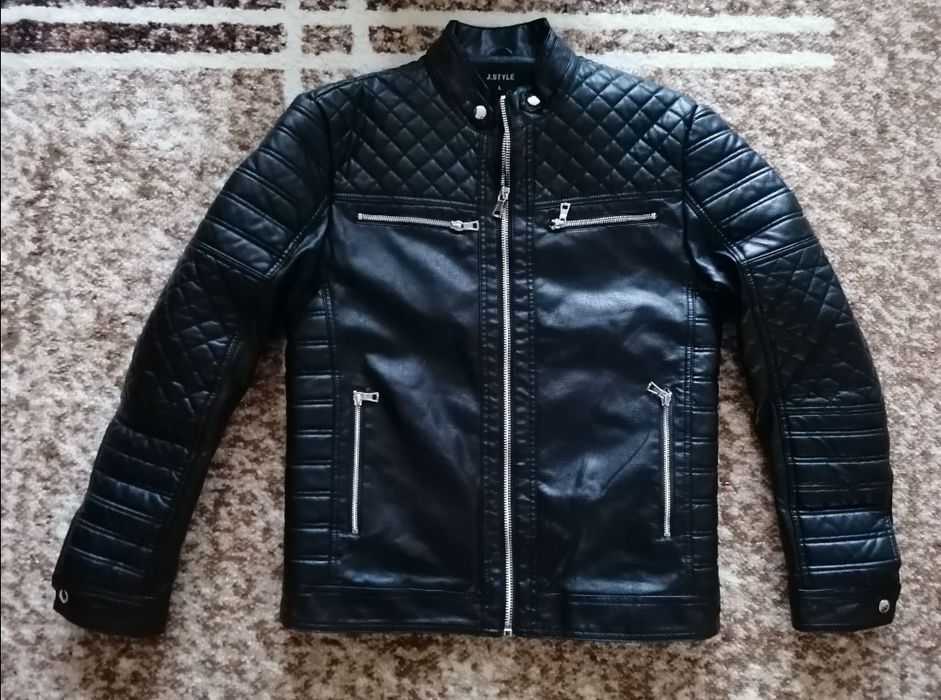 Kurtka męska bomber ekoskóra J.Style rozmiar L