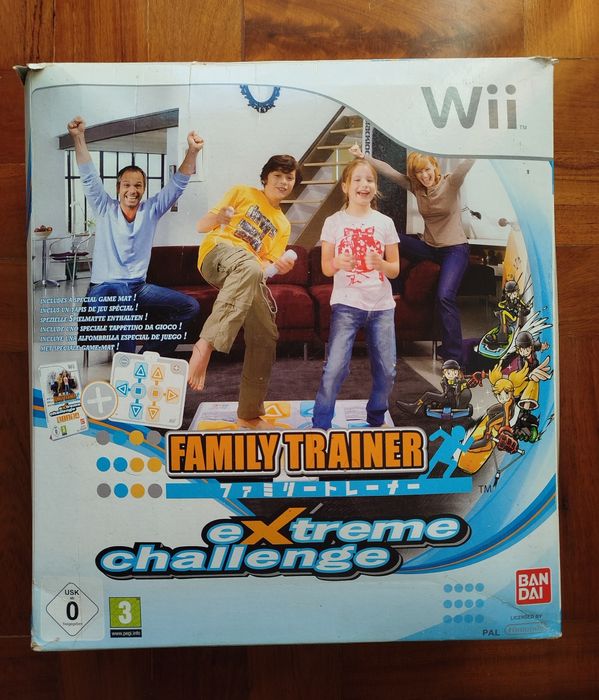 Tapete e jogo Wii Family Trainer: Extreme Challenge