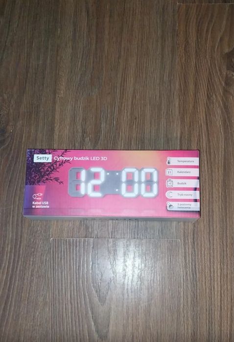 Cyfrowy budzik LED 3D