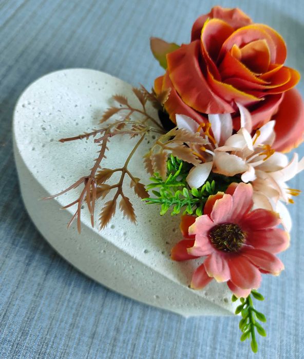 Wyprzedaż piękne serce nagrobne stroik kompozycja