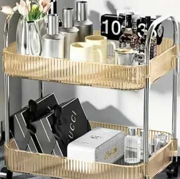 Етажерка на колесах для зберігання этажерка 2 акриловые полки