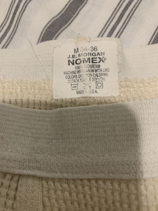 Roupa interior NOMEX, camisola e ceroulas