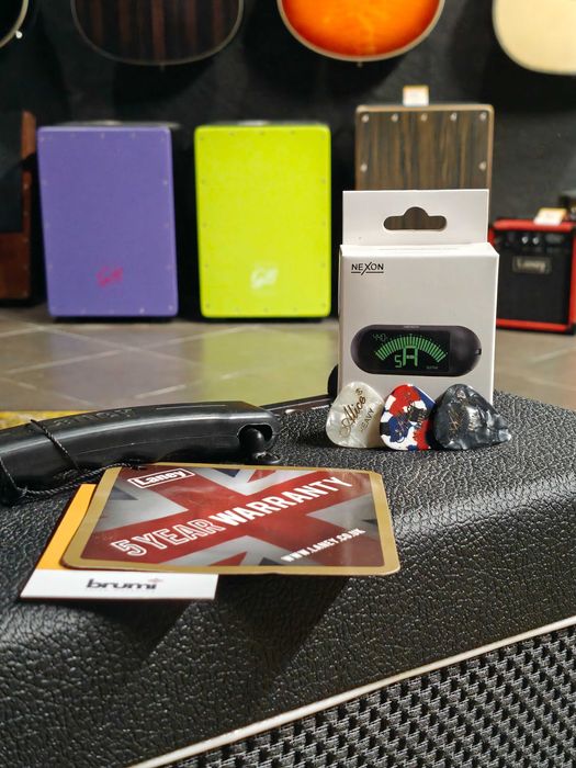 Zestaw Gitara Elektryczna Aria PE-350 STD AGBK + Laney LG35R