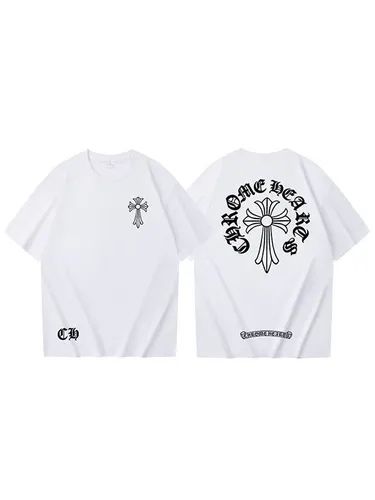 Футболки Chrome Hearts Logo унисекс Хром Хартс черная белая шорты