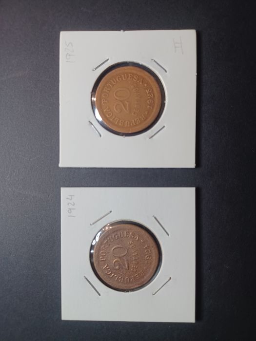 Moedas Portugal 20 centavos - Numismática