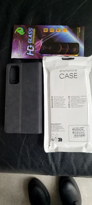 Etui S20 FE 5G  samsung czarne+szkło ochronne