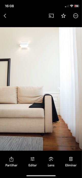 Sofá cama ikea bege em excelente estado! Posso fazer entrega