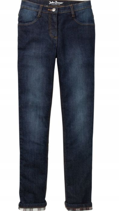 B.P.C spodnie jeansowe dziewczęce młodzieżowe ocieplane ^134