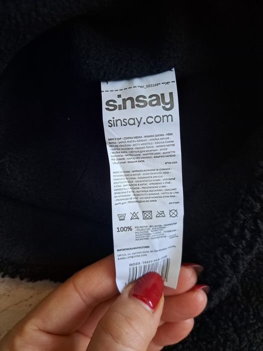 Czapka uszatka Sinsay roz uniwersalny