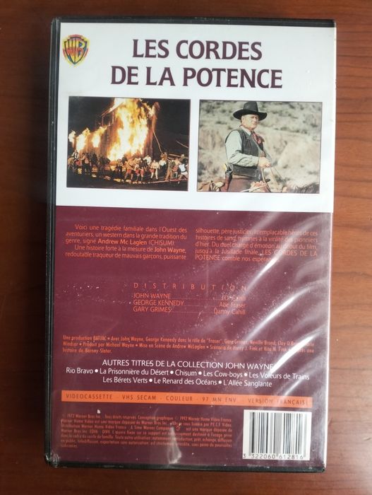 VHS John Wayne Les Cordes De La Potence
