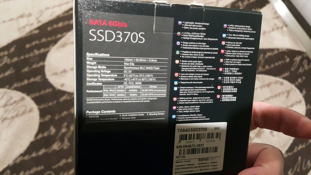 Жесткий диск внутренний SSD Transcend  CCD370S