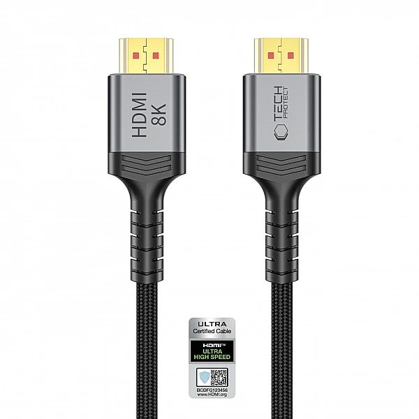 Tech-Protect Ultraboost Cable Hdmi 2.1/4K 120Hz / 8K 60Hz 100Cm Black