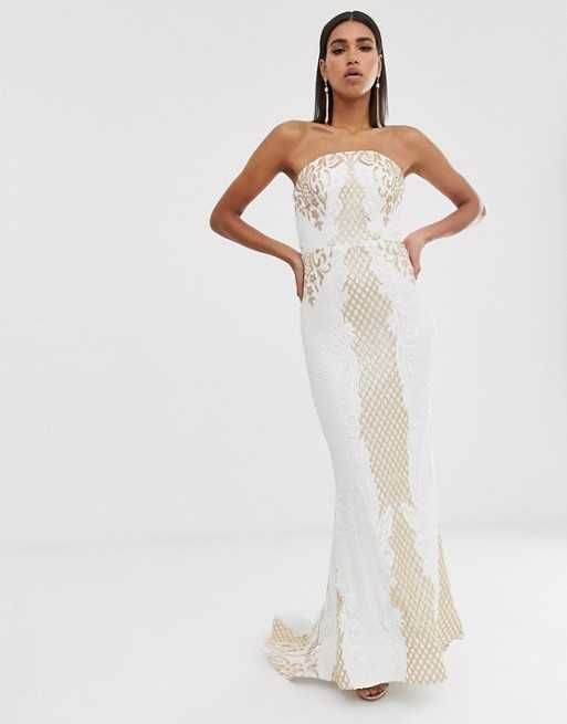 Bariano sukienka Slub Wesele Party elegancka  cekiny