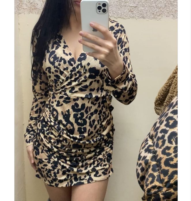 Леопард сукня ( Нова )