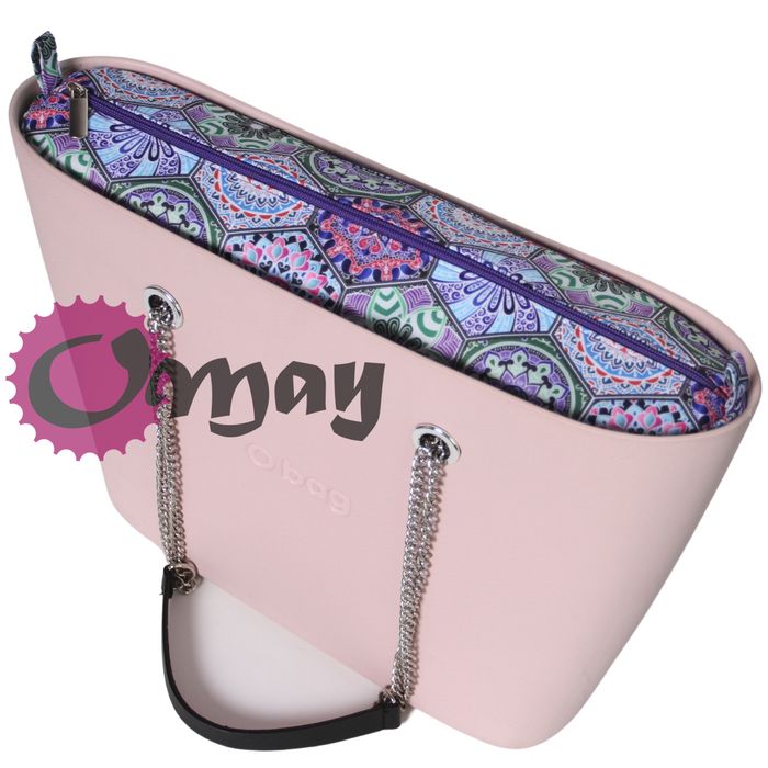 Organizer OBAG URBAN kafelki portugalskie fiolet 2 kieszenie VIP OMAY