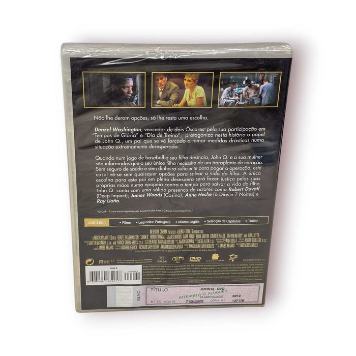 DVD “John Q.” – Denzel Washington | Golden Collection | Novo Selado