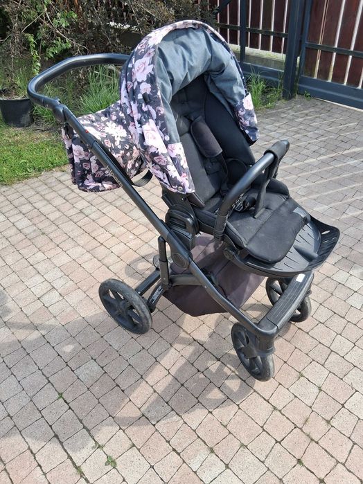 Wózek 2w1 Roan Bloom Kwiaty | Gondola + Spacerówka + Torba + Adaptery