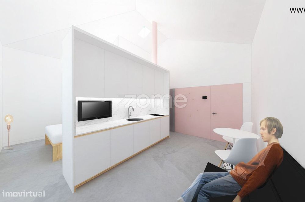 T0+1 Apartment (New) in the Center of Vila Nova de Gaia–Porto