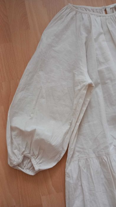 H&M długa haftowana sukienka boho 40/42
