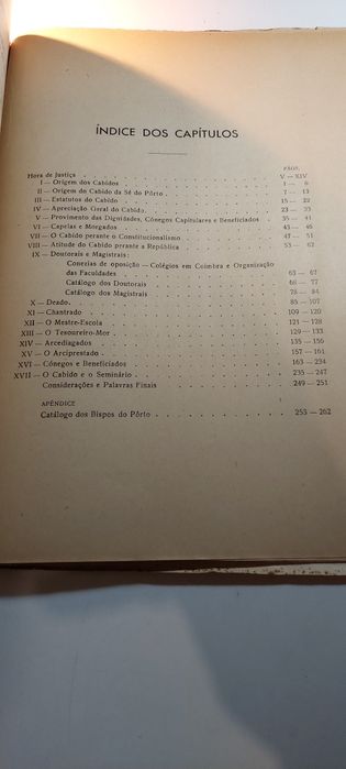O Cabido da Sé do Porto, Subsídios para a sua História (1940l