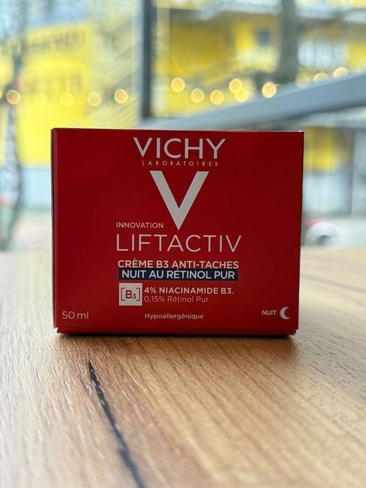 Нічний крем Vichy Liftactiv B3 (50 мл) з ретинолом і ніацинамідом