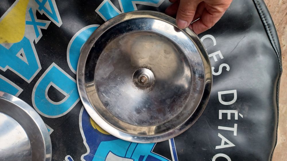 Tampoes 2cv e dyane para jantes cromado