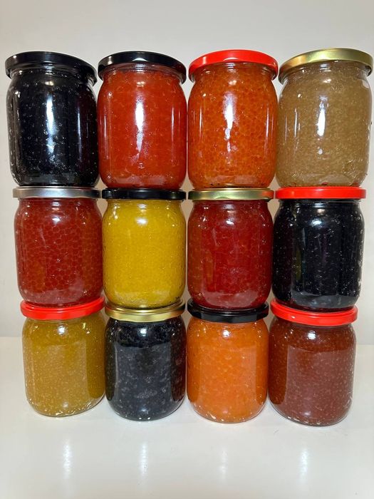 Ікра Червона Лососева . 12 Видів різних смаків