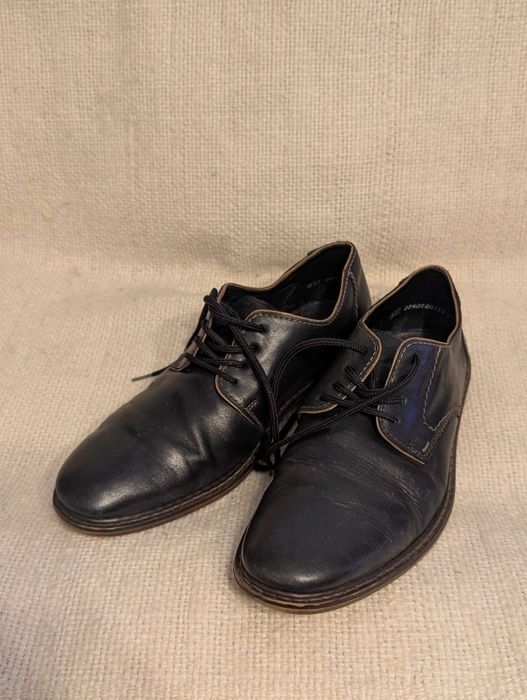Buty męskie skórzane, półbuty Rieker