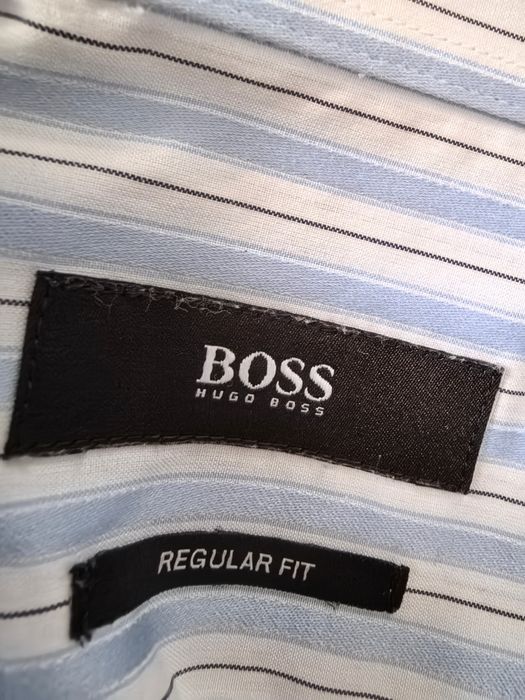 Koszula Męska W Paski Boss r. 16,6 36/37 (L/XL)