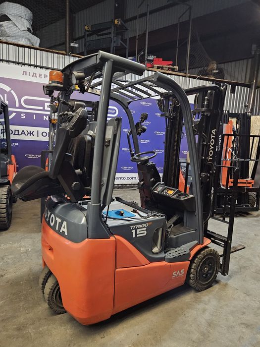 Навантажувач Toyota 1,5 т з Li-ion АКБ. Вилочный электропогрузчик