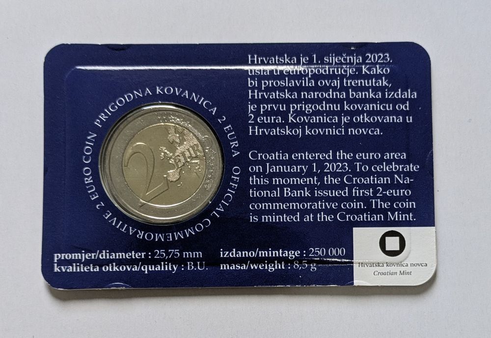 Coincard 2€ Croácia 2023