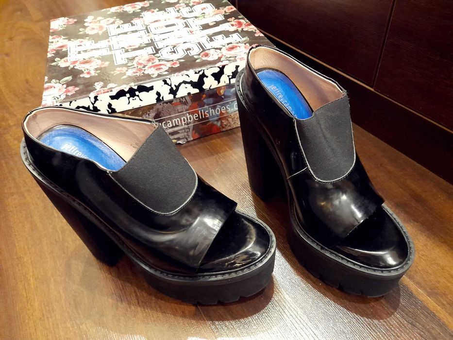 klapki na platformie Jeffrey Campbell Mori 37 UK5 platformy high heels