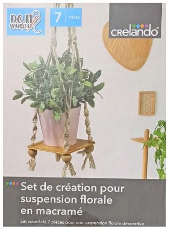 Crelando - Zestaw do prac kreatywnych makrama na doniczkę