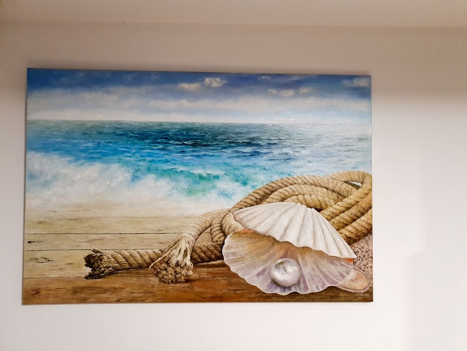 Obraz ręcznie malowany 150x100 na płótnie