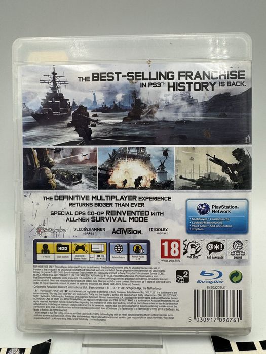 Call Of Duty Modern Warfare MW 3 Ps3 Gwarancja