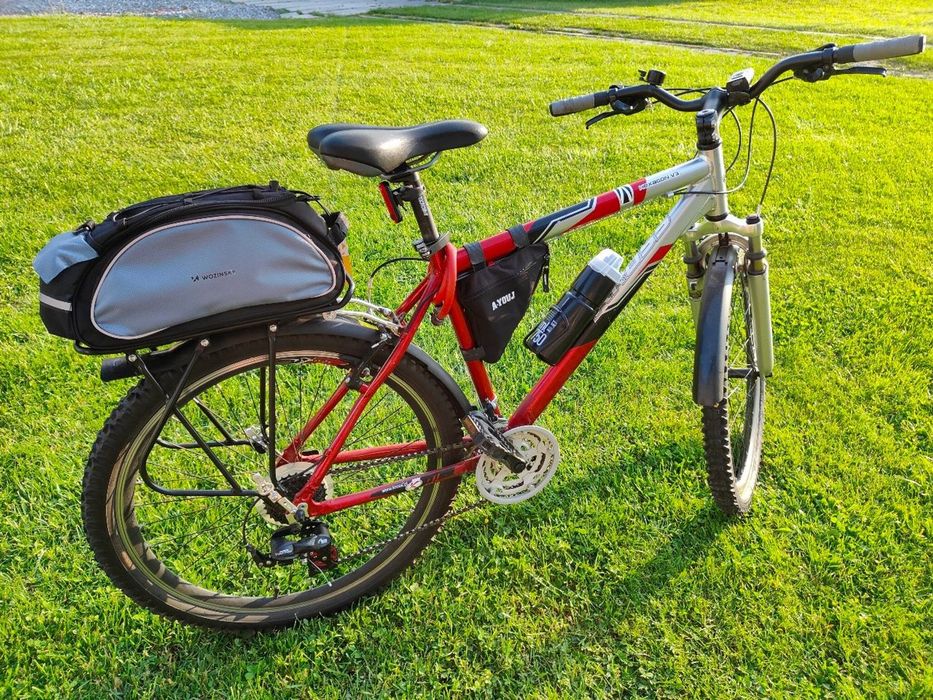 Sakwa rowerowa na bagażnik 3w1, 13L, odblaskowa, z paskiem na ramię