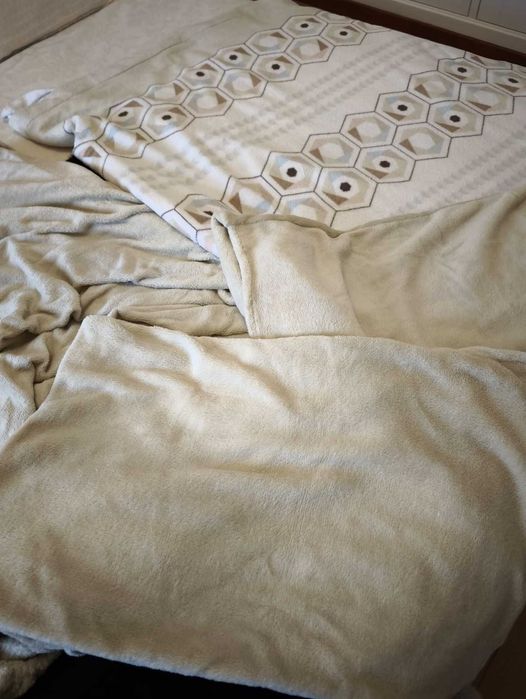 Lençóis em Coralina/Polar - Cama de Casal