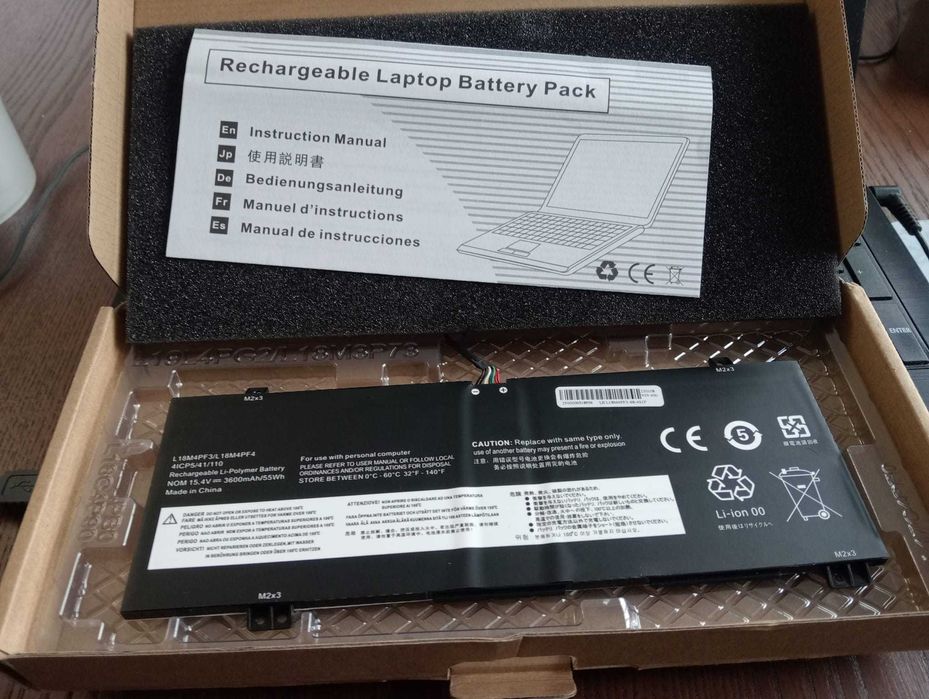 Bateria Lenovo L18M4PF3 / L18M4PF4 – 15.4V 3600mAh – NOVA