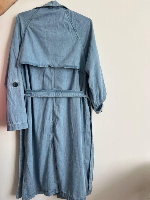 Новий джинсовий тренч (плащ) Stradivarius