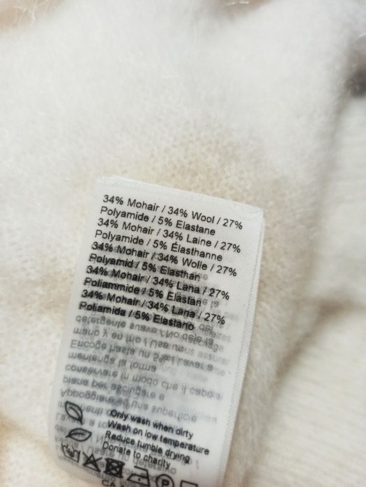 Just Female нежный жилет свитер оверсайз мохер шерсть хс/с