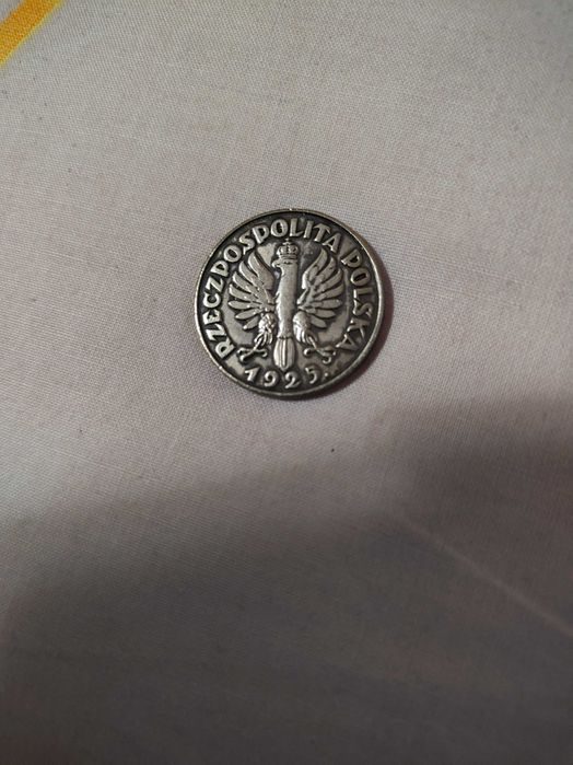 Stara moneta 2 złote z kropką, z 1925 roku
