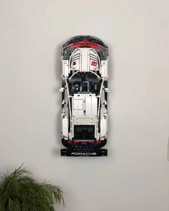 Suporte de Parede Vertical para LEGO Technic Car Porsche 911 RSR 42096