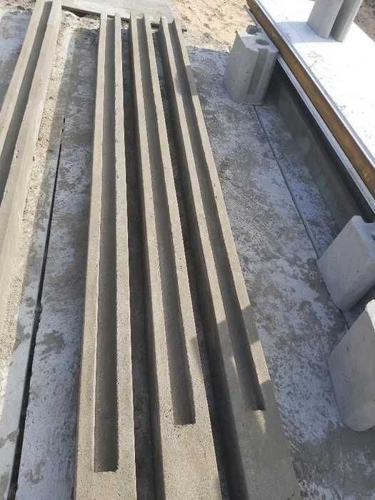 Słupki Betonowe na wiatę, na 4 płyty , na 5 płyt
