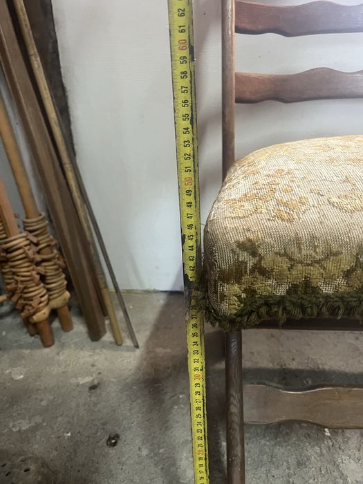 Krzesło dębowe na spreżynach