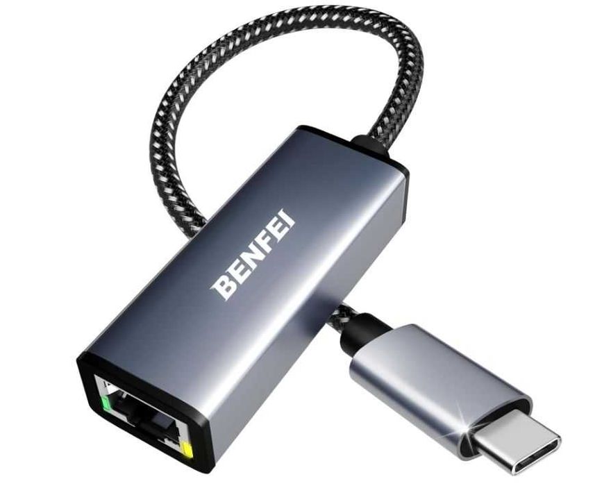 Benfei Adapter UsbC Na RJ45 Ethernet Karta sieciowa