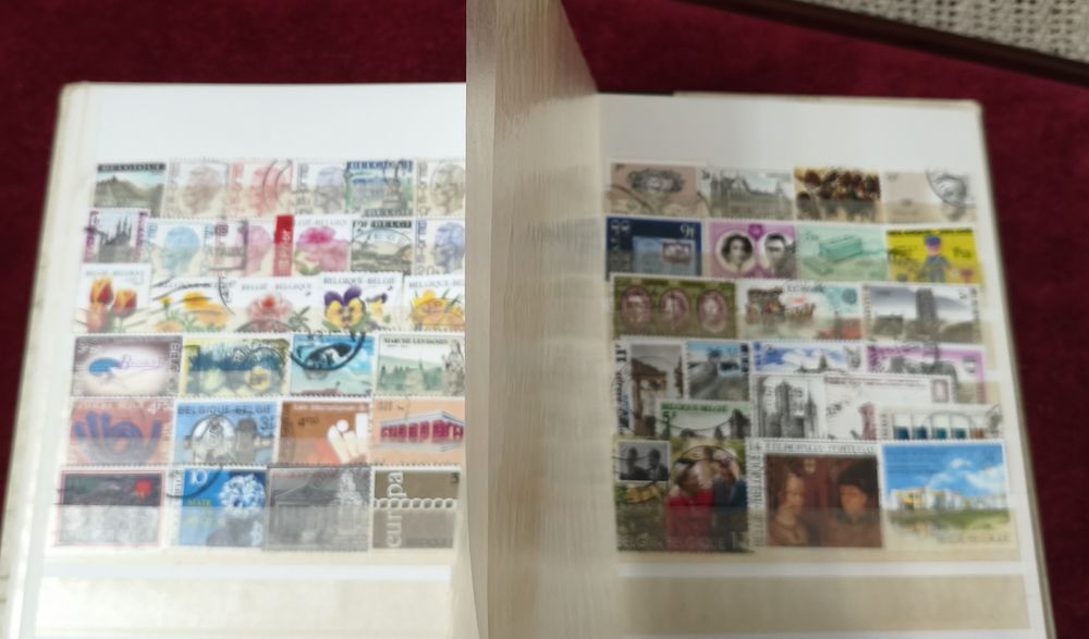 Classificador com 400 selos diferentes Bélgica